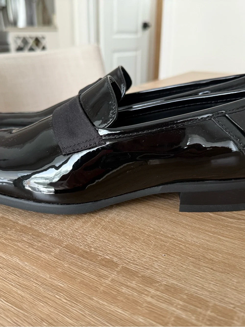 Calvin Klein Men's Glossy Black Patent Loafer